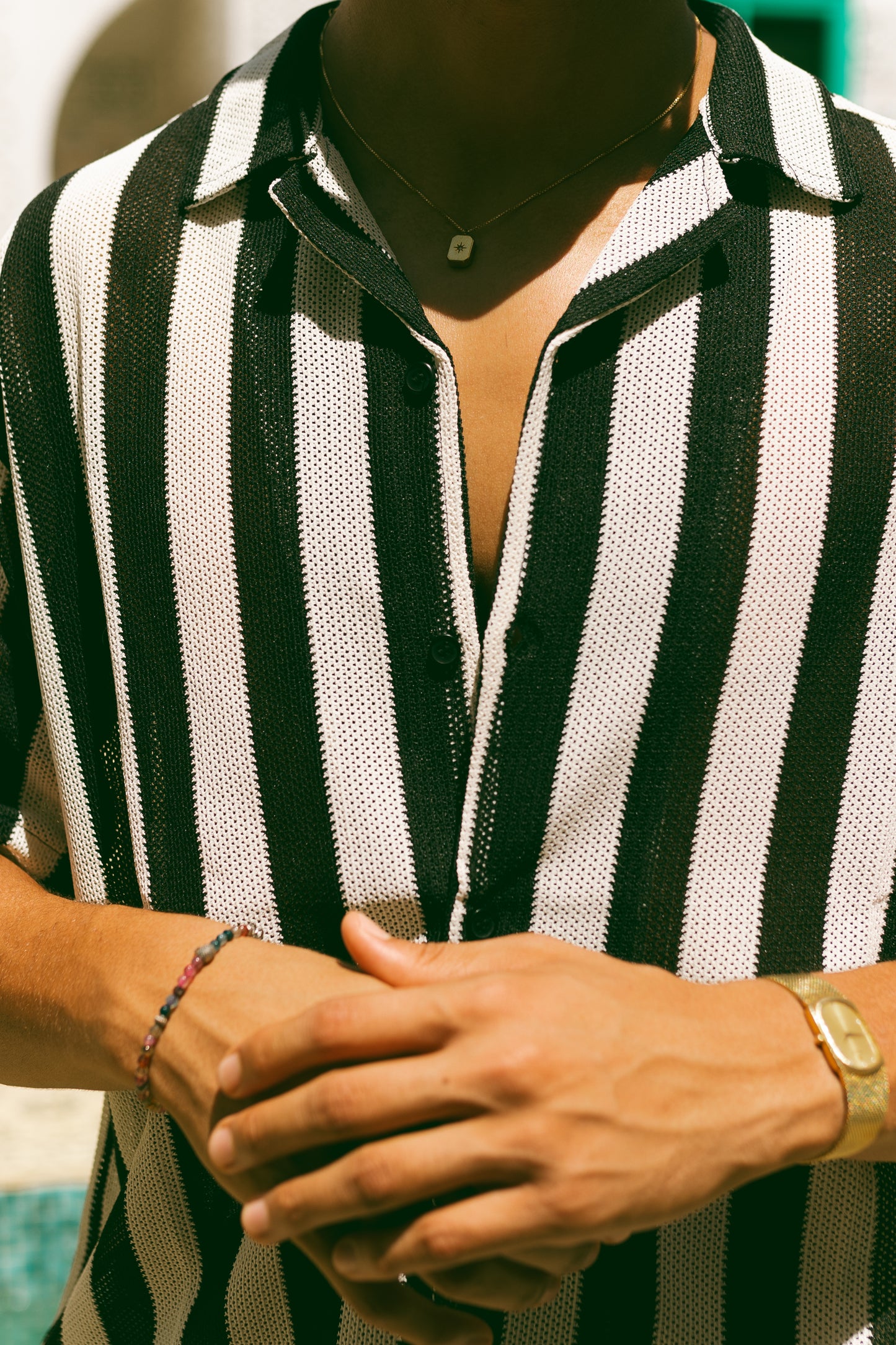 Knitted Striped Shirt