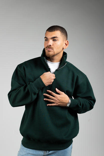 Quarter-Zip Sweater` - 0 Apparel