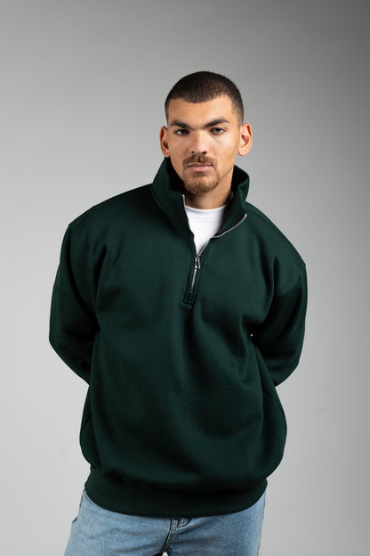 Quarter-Zip Sweater` - 0 Apparel