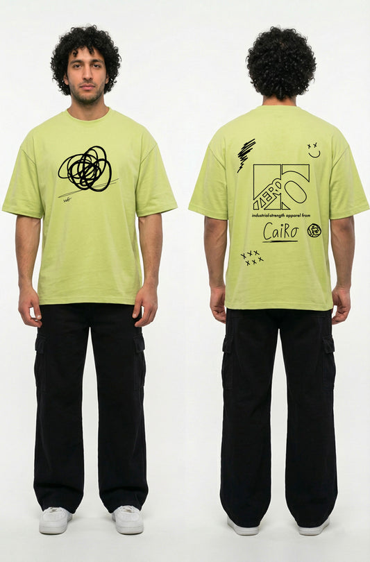 Scribble T-Shirt (Lime)