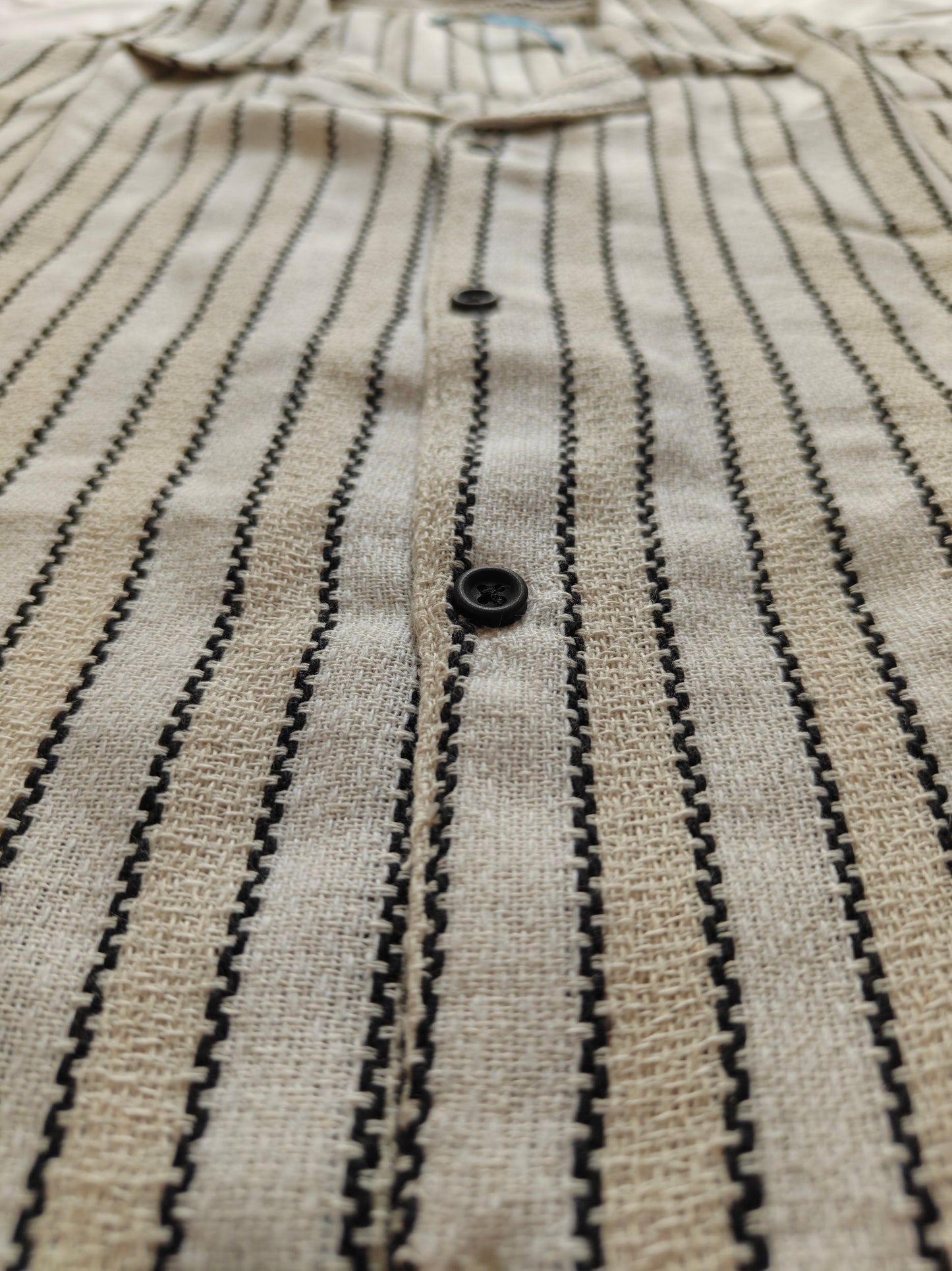 Tri Striped Shirt (Beige x Black)