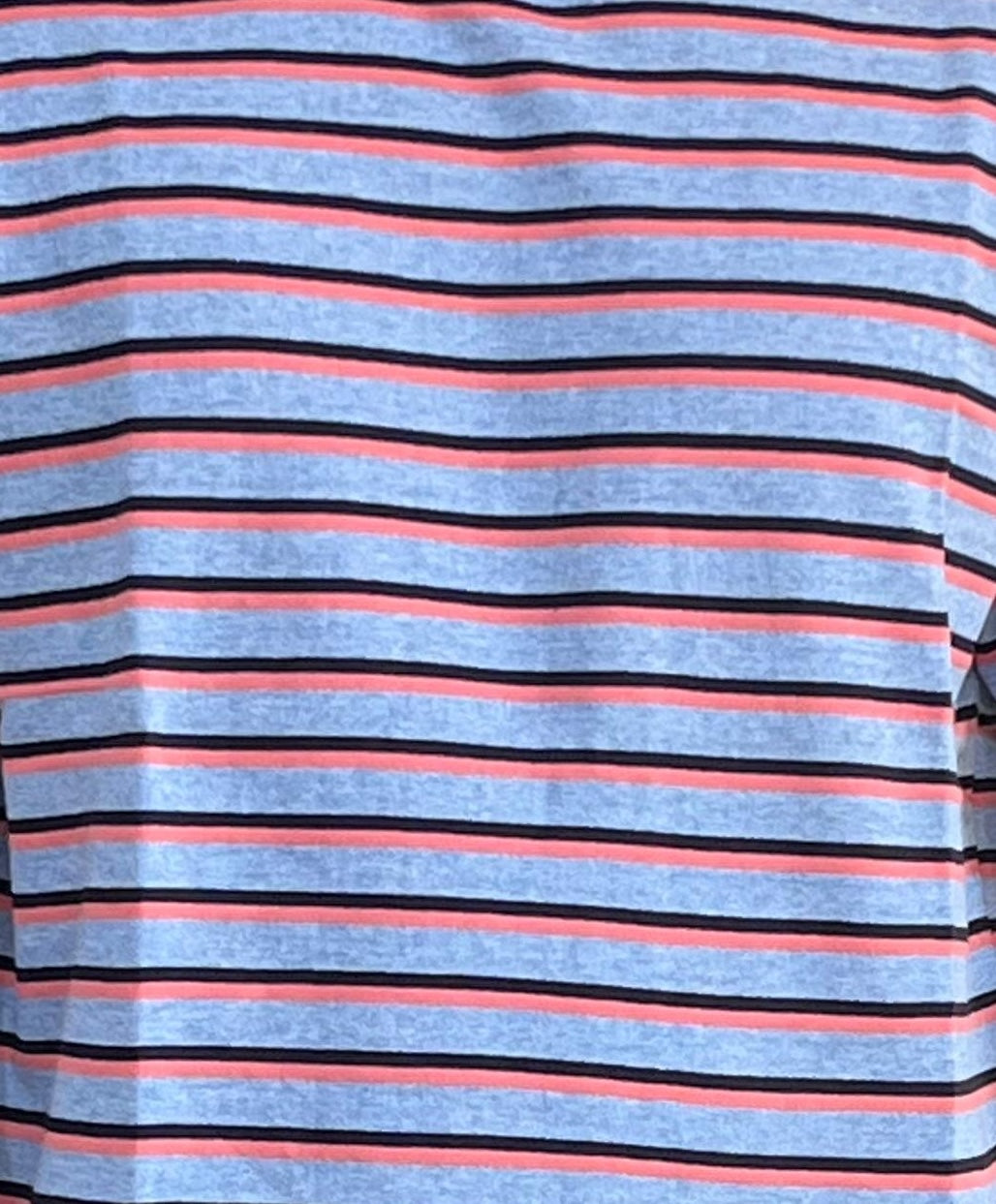 Striped T-Shirt (Grey x Peach)